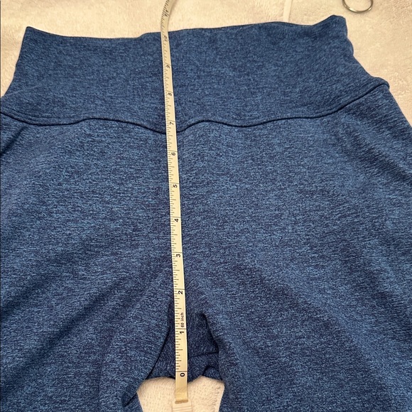 Bombshell Sportswear Medium blue Leggings with Stripes and side pockets - Picture 5 of 6